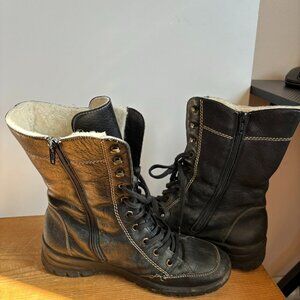 Rieker leather winter boots